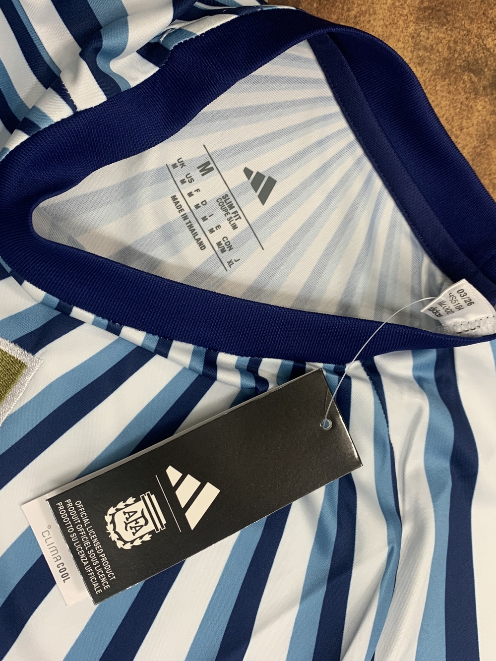 adidas Argentina 2026 World Cup Training Jersey Size M - Picture 6 of 6